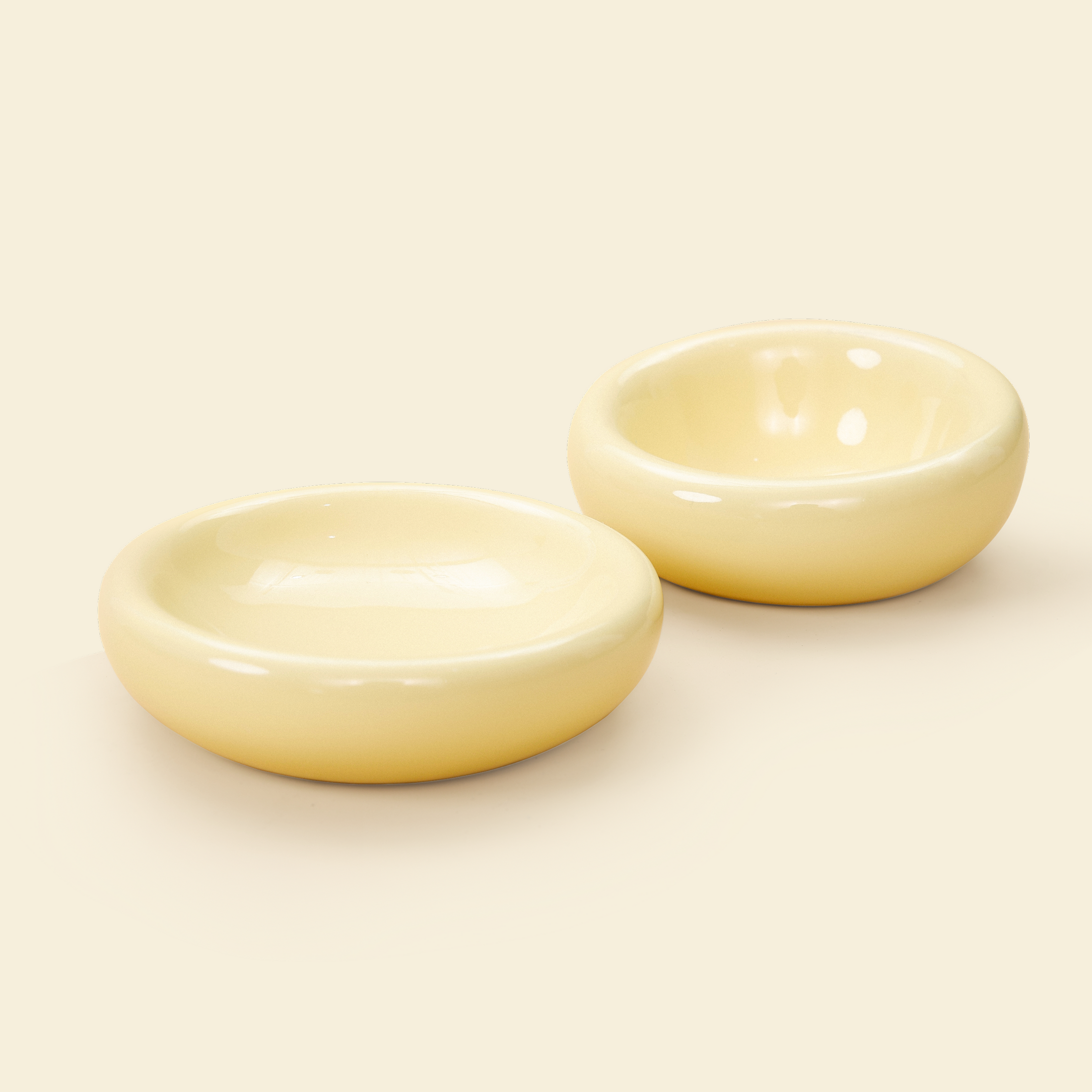 Yellow Pet Food Bowl - Set of 2 by Pet JoJo